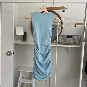 Blue mini dress